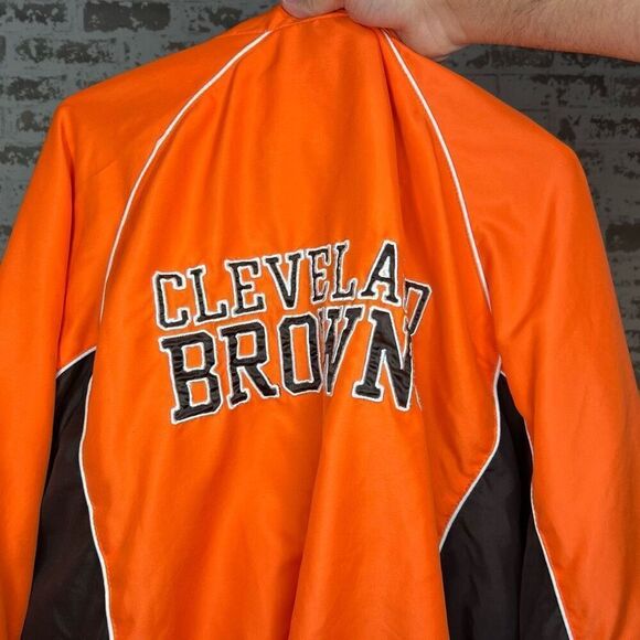 NFL apparel Cleveland browns 1/4 zip wind breaker - Picture 3 of 6